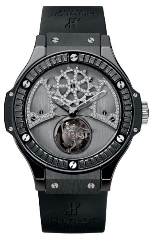 swiss Hublot 305.CD.0003.RX.1900 Big Bang Tourbillon Bat Bang Black Carat watch replica